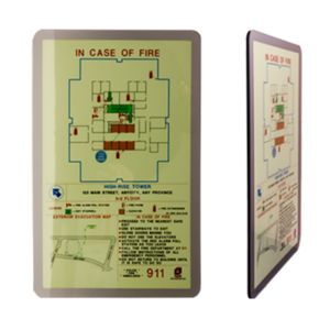 11×17-evac-sign-acrylic-profile